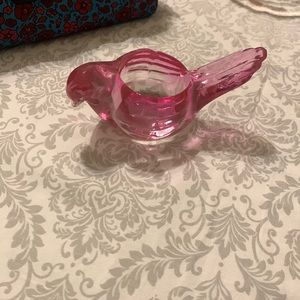 Vintage pink bird